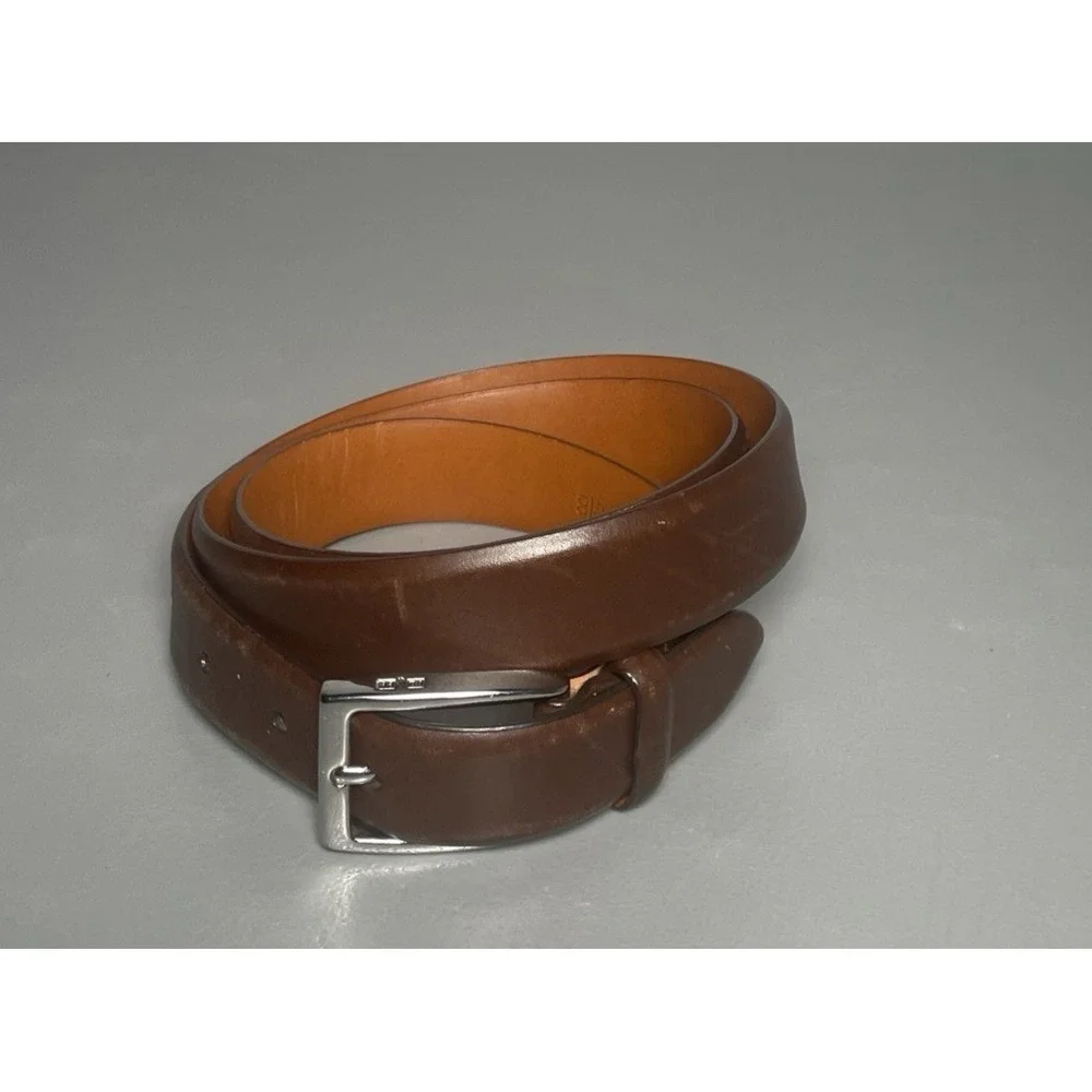 Vintage Ralph Lauren Men's Brown Leather Belt Size 40